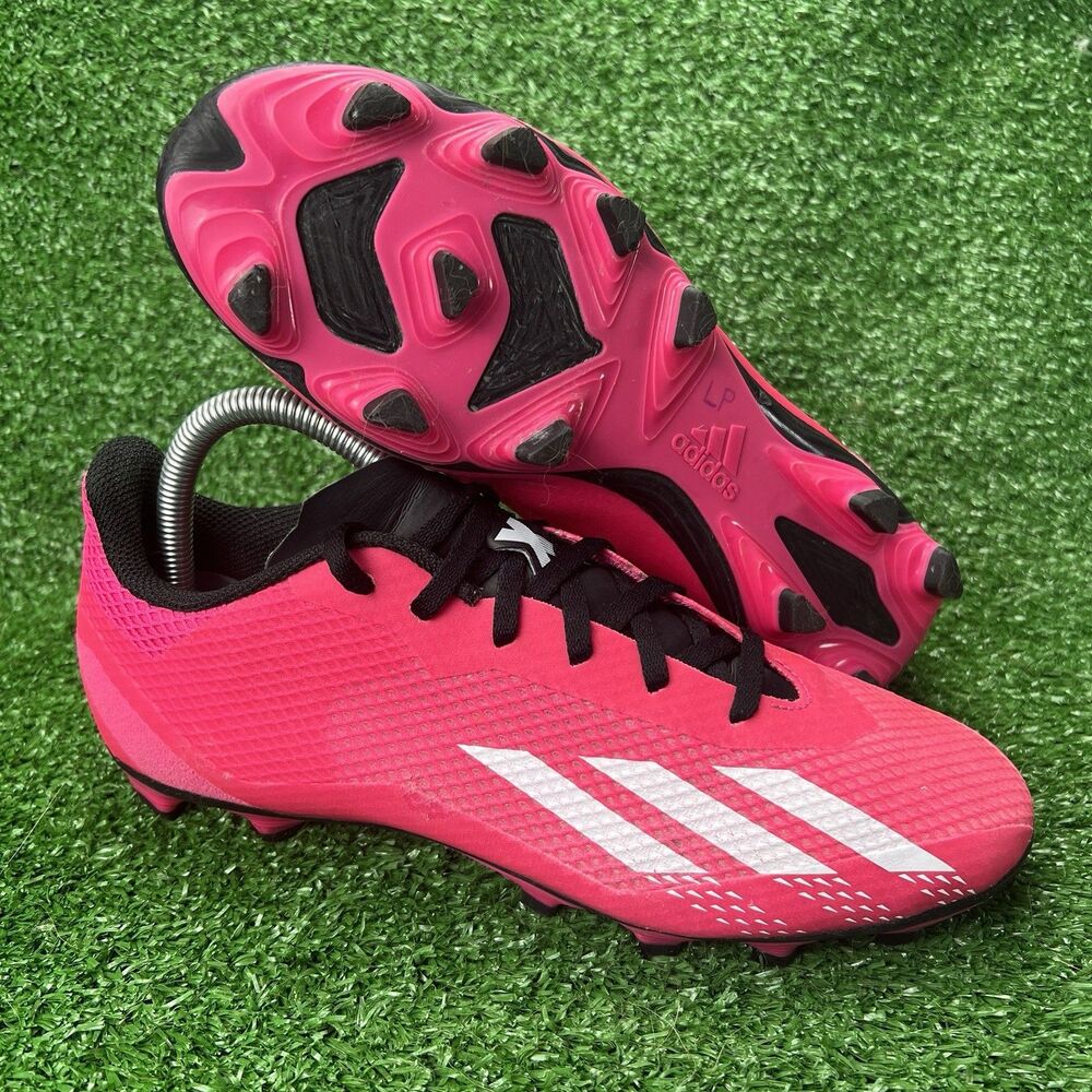 Adidas X Speedportal 4 FGX Soccer Cleats Men's US 7 / EU 39.5 Pink & Black Boots
